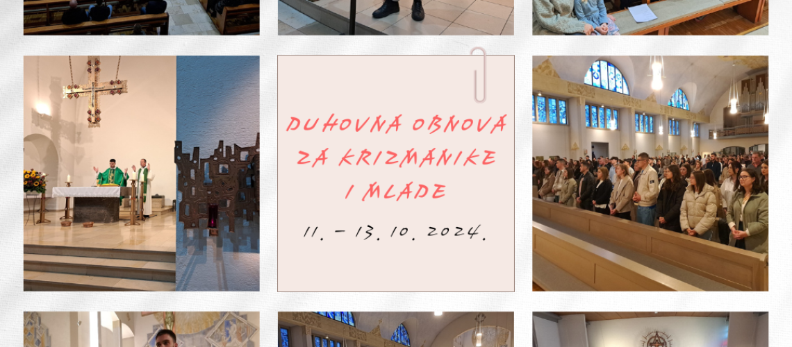 Duhovna obnova za krizmanike i mlade_11-13_10_2024